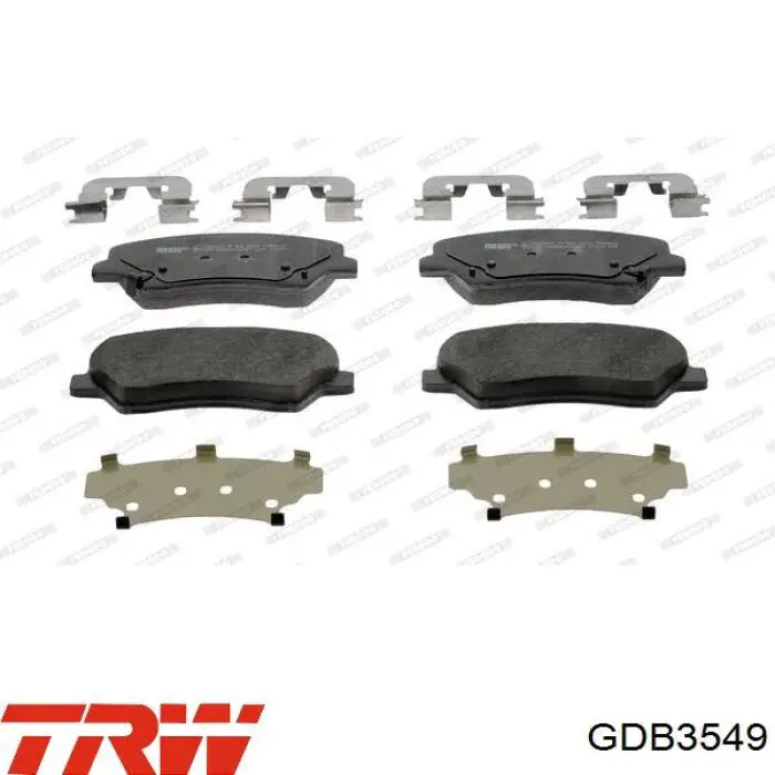 Pastillas de freno GDB3549 TRW