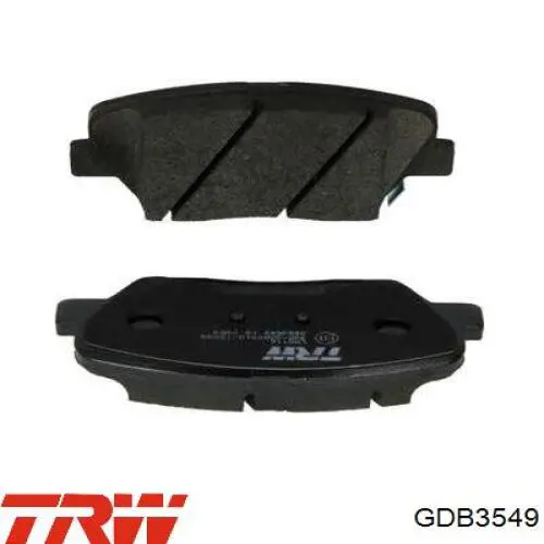 Comprar GDB3549 TRW Pastillas delanteras de freno