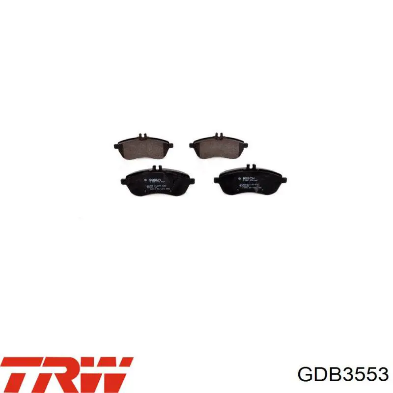 Comprar GDB3553 TRW Pastillas delanteras de freno