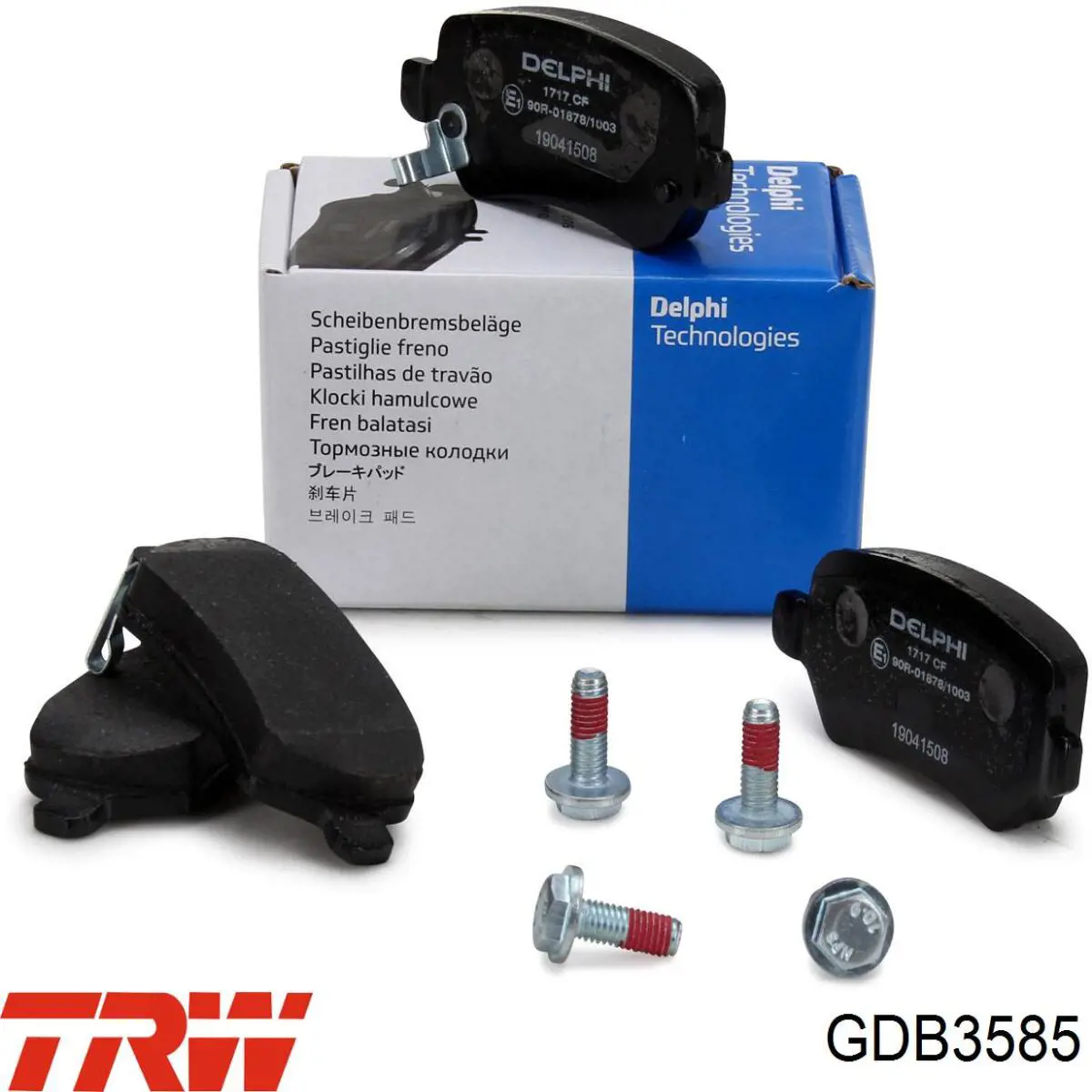 Comprar GDB3585 TRW Pastillas de freno traseras