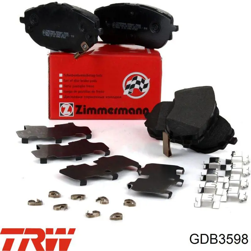 Comprar GDB3598 TRW Pastillas delanteras de freno