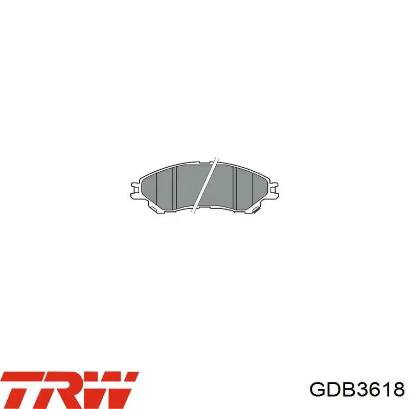 Pastillas de freno delanteras TRW GDB3618