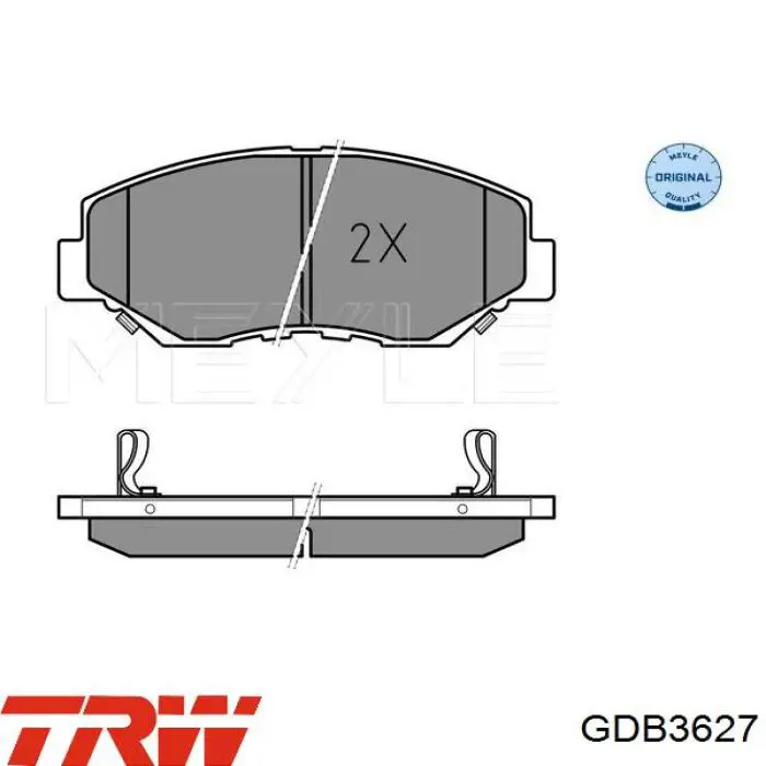 GDB3627 TRW pastillas de freno delanteras