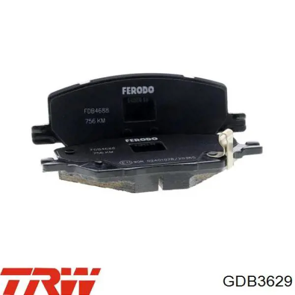 Pastillas de freno GDB3629 TRW