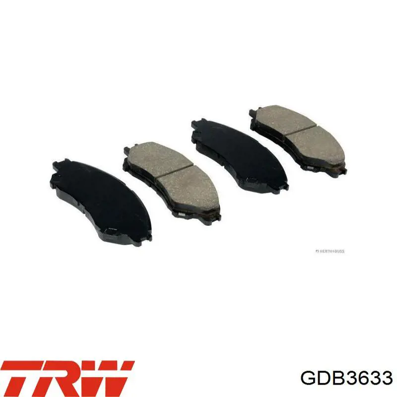 Comprar GDB3633 TRW Pastillas delanteras de freno