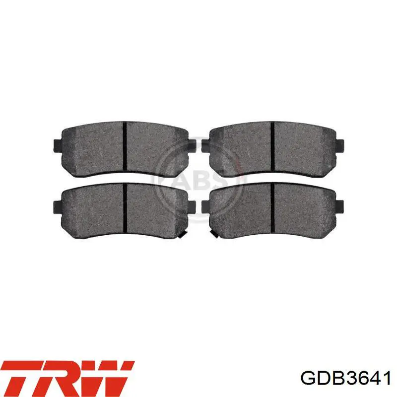 Pastillas de freno traseras GDB3641 TRW