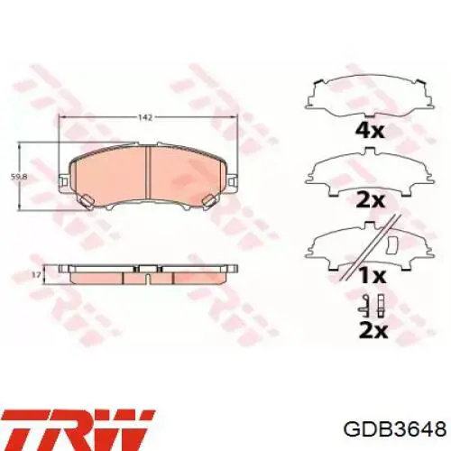 Pastillas de freno delanteras Nissan Qashqai 2 J11