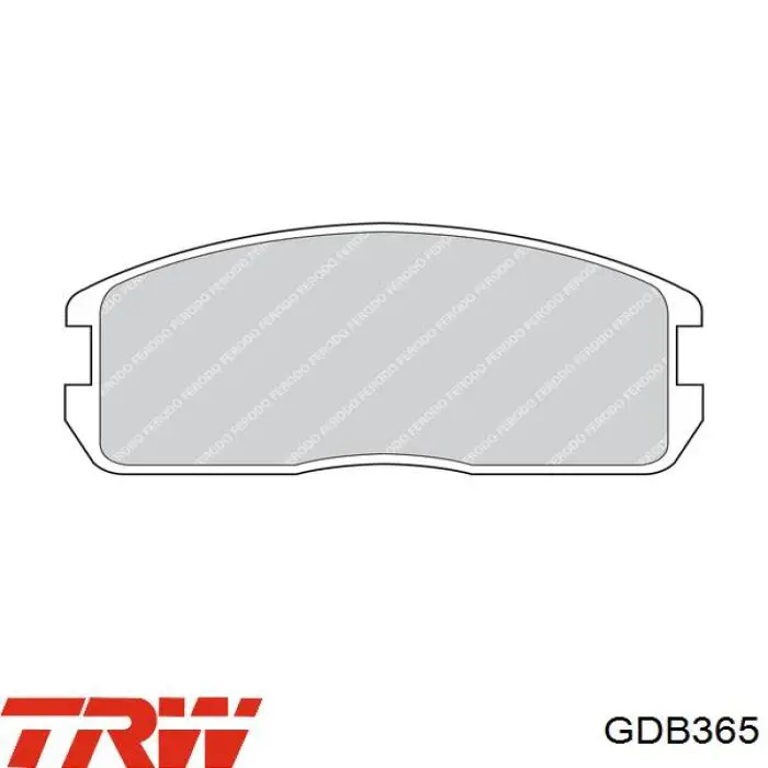Comprar GDB365 TRW Pastillas delanteras de freno