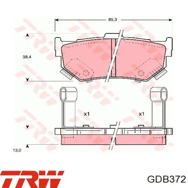  Pastillas de freno traseras Suzuki Swift 2