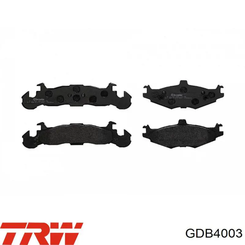 P11001 Brembo Pastillas delanteras