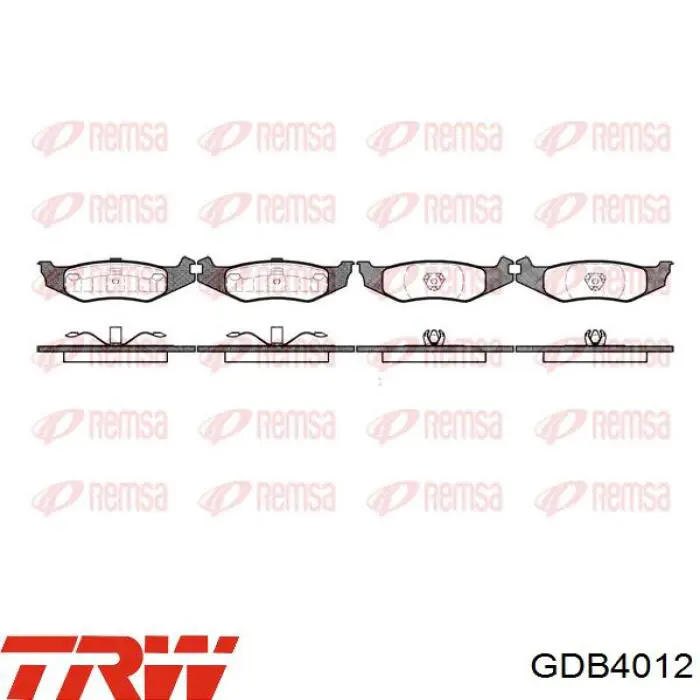 5011762AA Market (OEM) pastillas de freno traseras