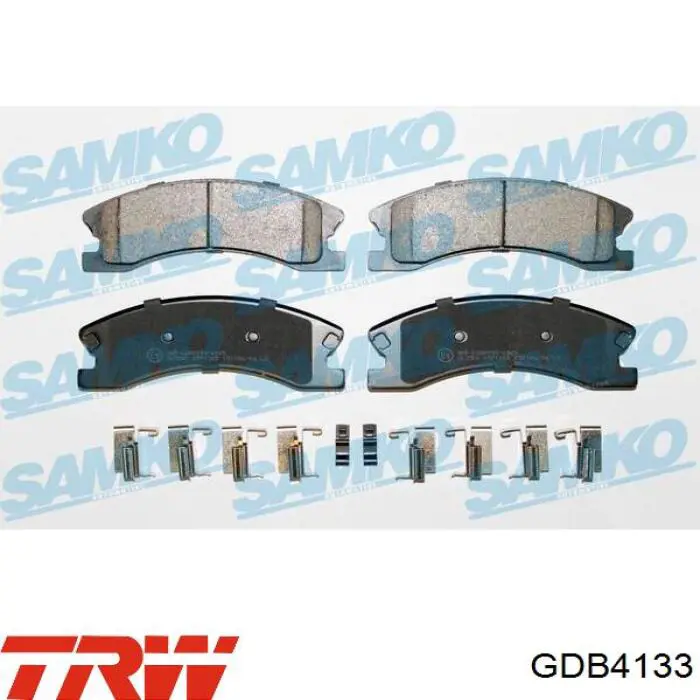Pastillas de freno GDB4133 TRW