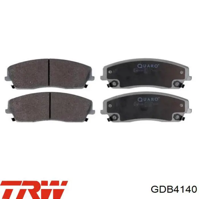 Comprar GDB4140 TRW Pastillas delanteras de freno