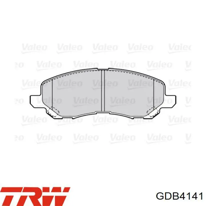 Pastillas de freno delanteras TRW GDB4141