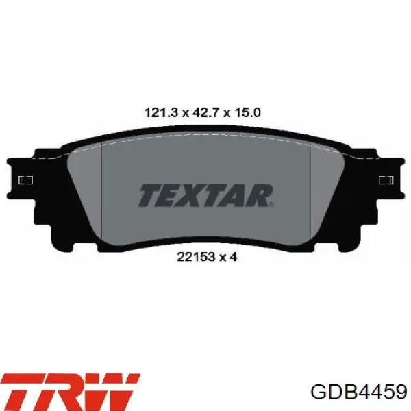 Pastillas traseras de freno TRW GDB4459 precio, desde 28,95 EUR