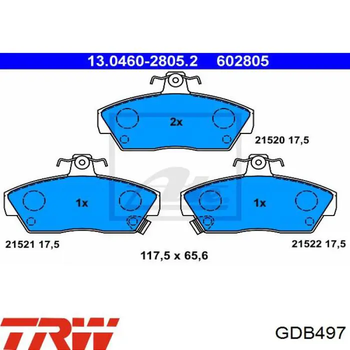 GBP90314AF Land Rover pastillas de freno delanteras