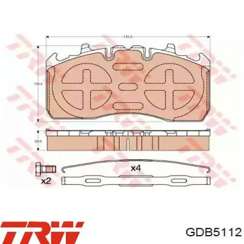 2921129014T3060 Textar Pastillas freno traseras