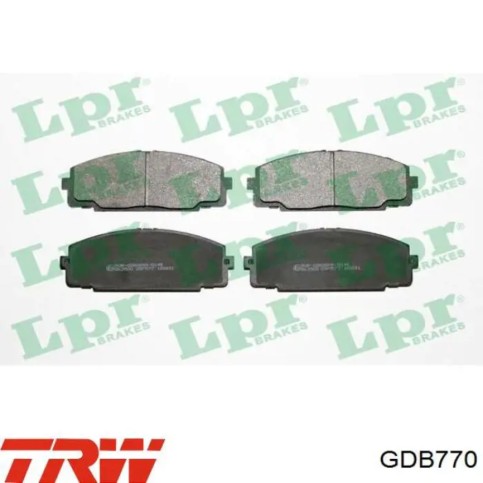 Comprar GDB770 TRW Pastillas delanteras de freno