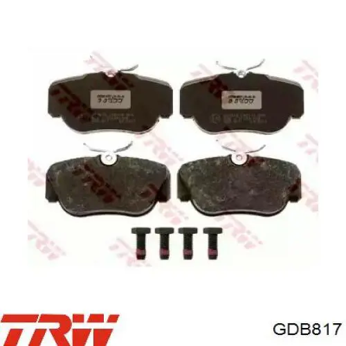 Pastillas de freno GDB817 TRW