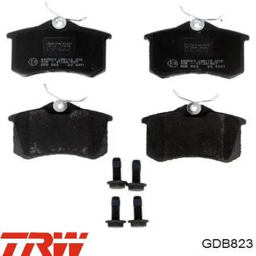 Comprar GDB823 TRW Pastillas de freno traseras
