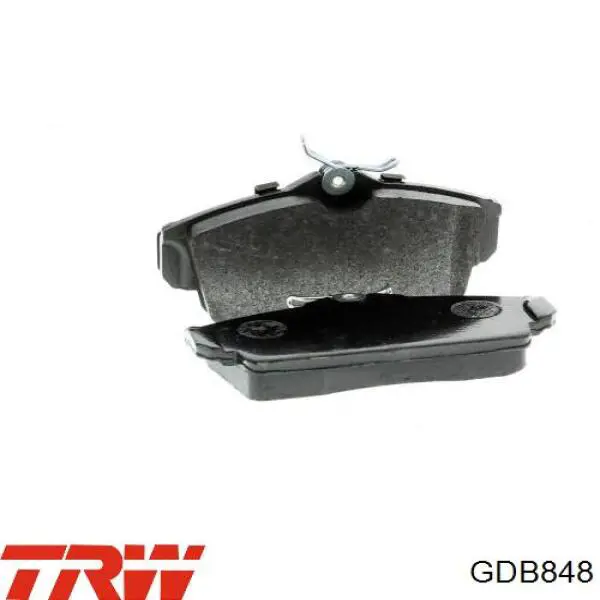GDB848 TRW Pastillas delanteras