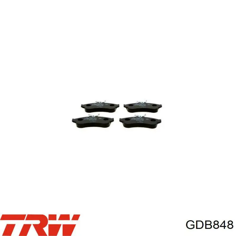 Pastillas de freno delanteras TRW GDB848