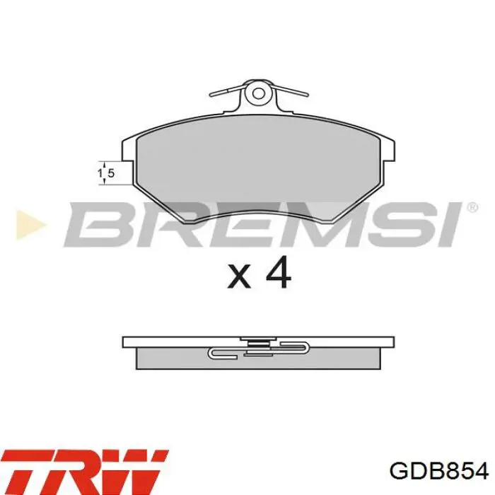 Pastillas de freno delanteras Seat Toledo 1 1L