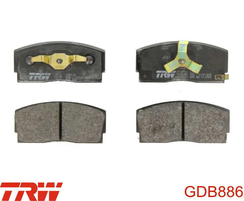 Comprar GDB886 TRW Pastillas delanteras de freno