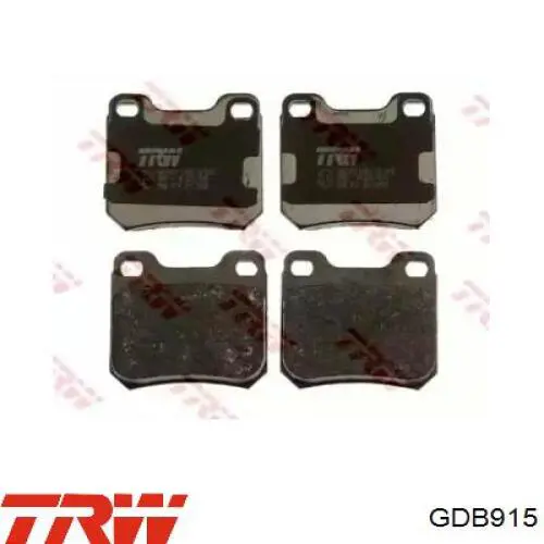 Comprar GDB915 TRW Pastillas de freno traseras