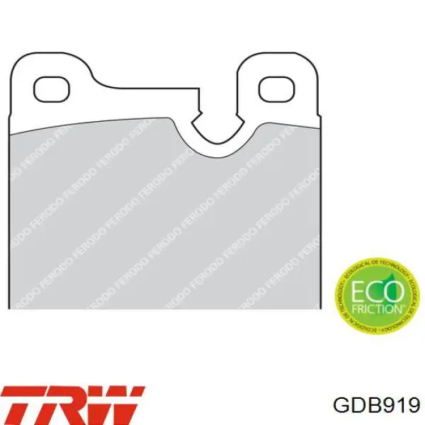 Comprar GDB919 TRW Pastillas de freno traseras