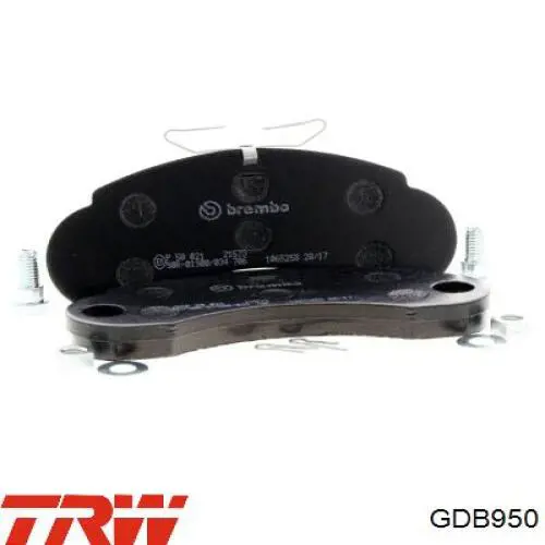 GDB950 TRW Pastillas delanteras
