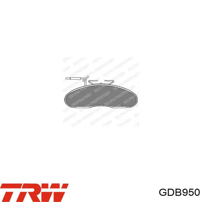 Pastillas freno delanteras TRW GDB950 precio, desde 31,57 EUR