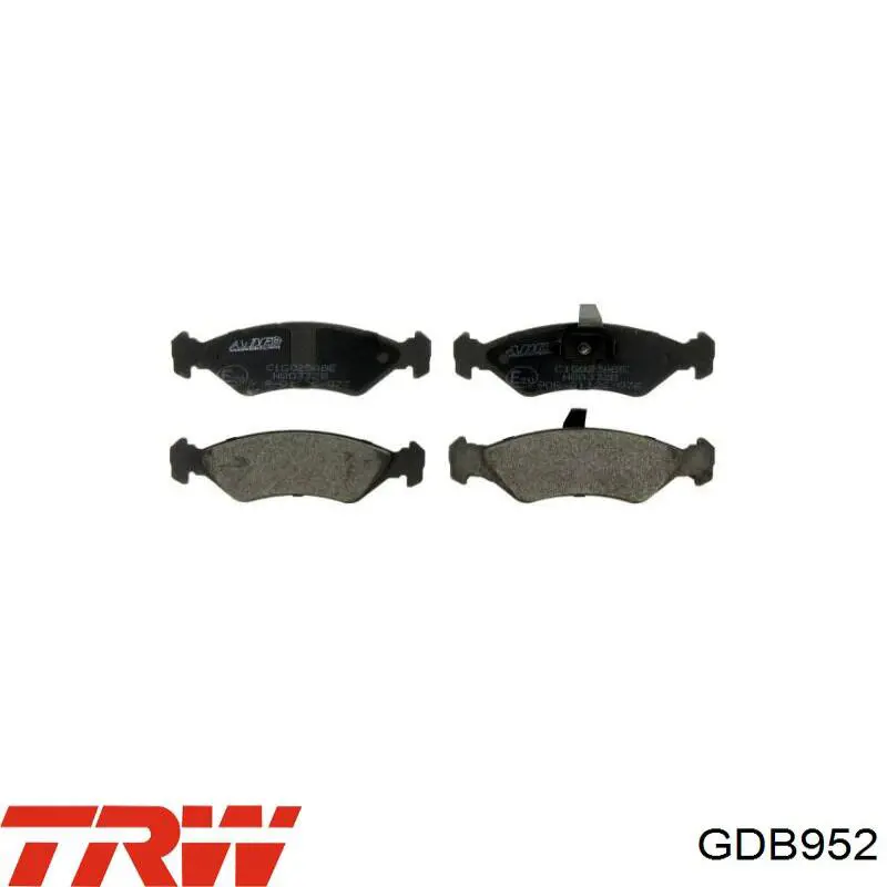 Comprar GDB952 TRW Pastillas de freno traseras