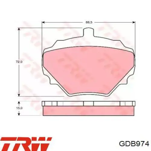 Pastillas de freno traseras SFP500200 Land Rover
