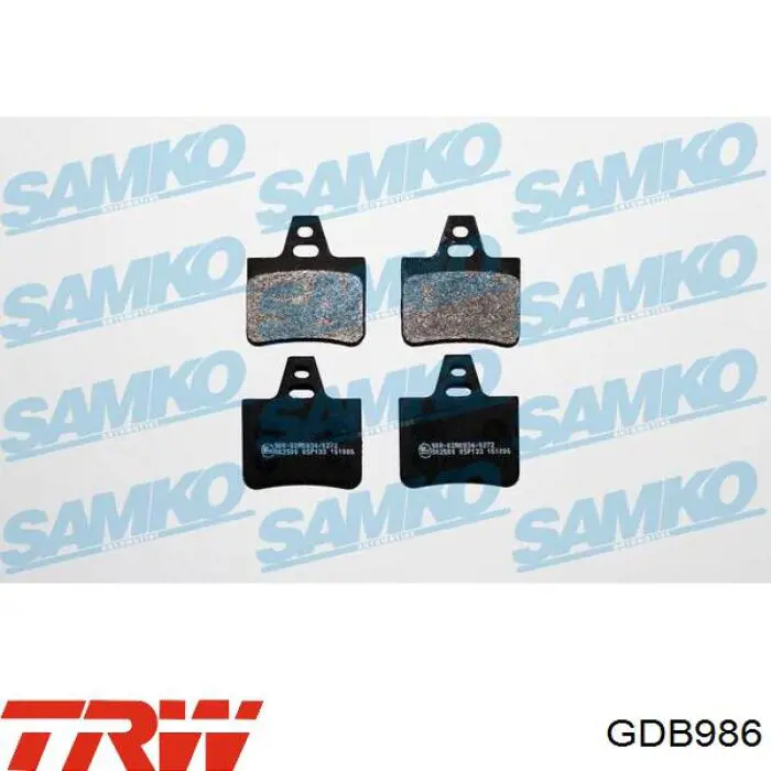 Comprar GDB986 TRW Pastillas de freno traseras