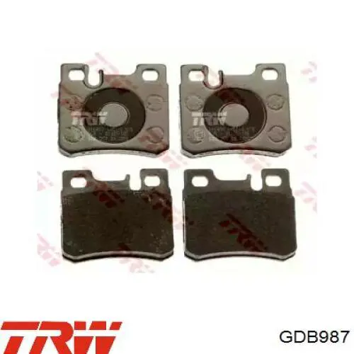 Pastillas traseras TRW GDB987