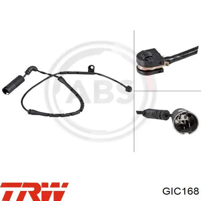 Sensor de desgaste de las pastillas de freno delanteras TRW GIC168