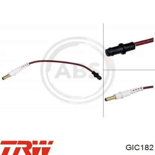 Sensor de desgaste de pastillas de freno trasero TRW GIC182 precio, desde 4,57 EUR