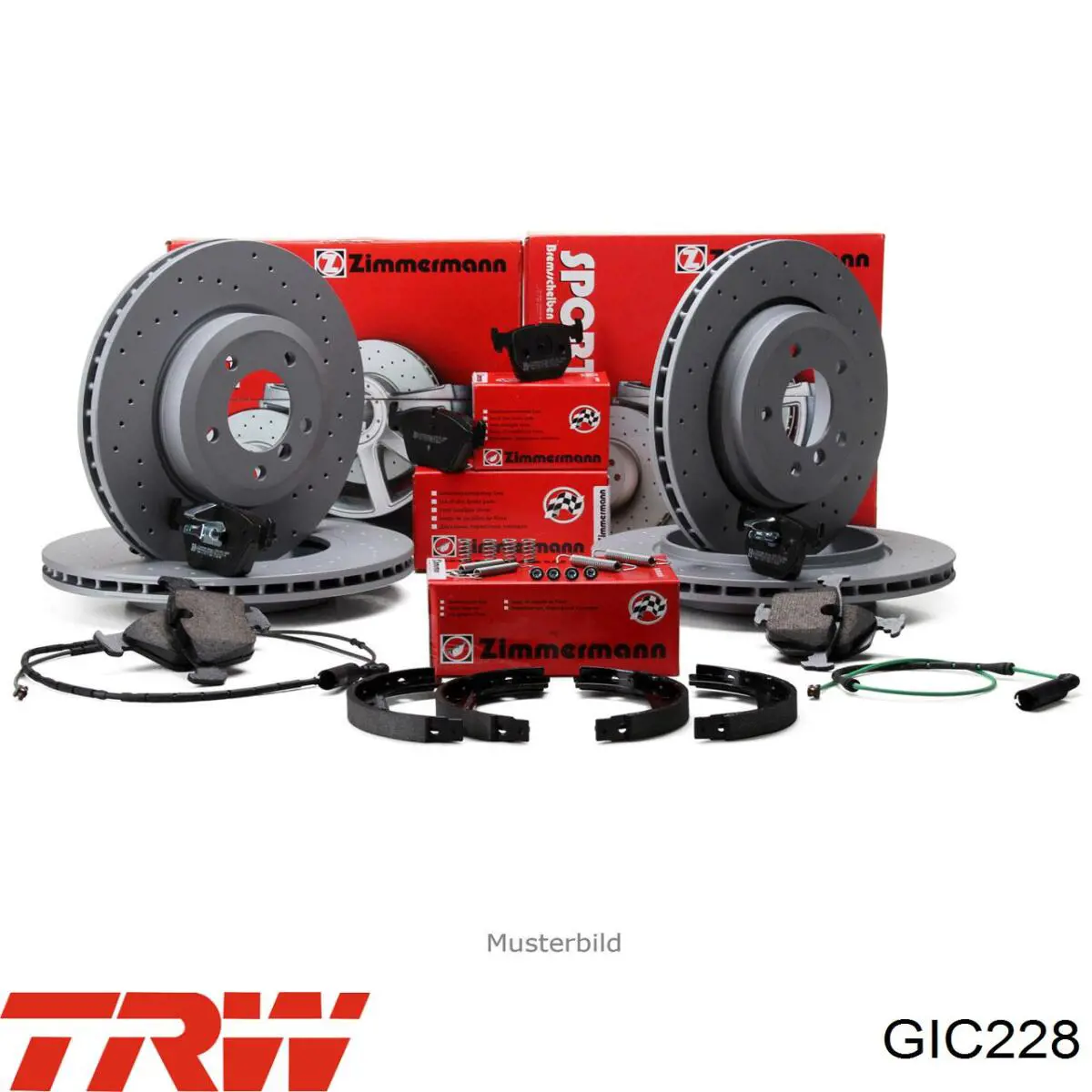 GIC228 TRW contacto de aviso, desgaste de los frenos, delantero derecho