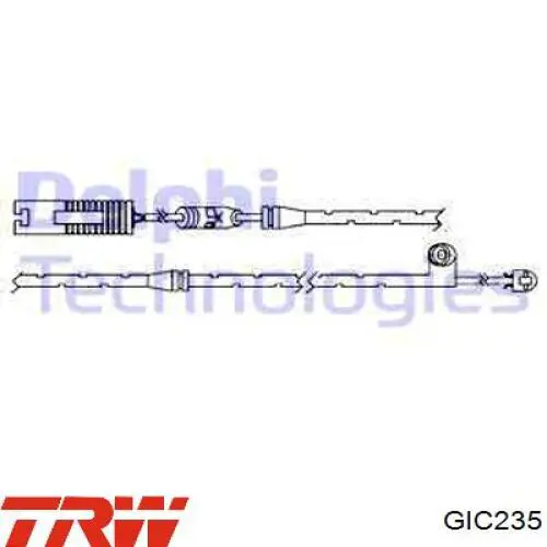 Sensor de desgaste de las pastillas de freno delanteras TRW GIC235