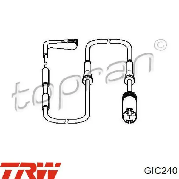 Comprar GIC240 TRW Sensor de desgaste de las pastillas de freno delanteras