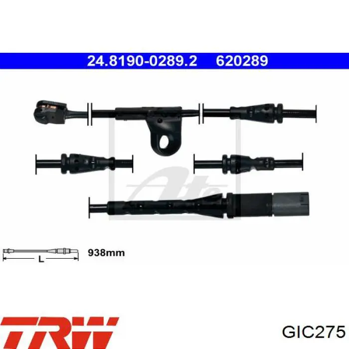 Sensor de desgaste de las pastillas de freno delanteras Road House 001135 precio, desde 12,09 EUR