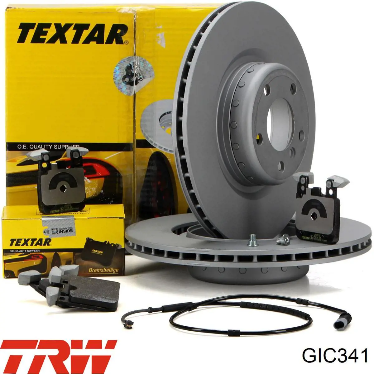 GIC341 TRW Sensor de desgaste de pastillas de freno trasero