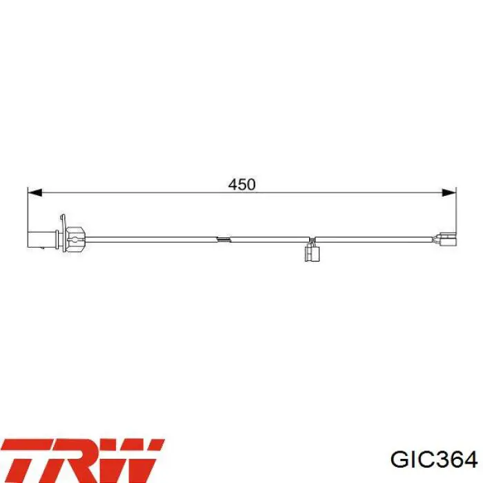 GIC364 TRW contacto de aviso, desgaste de los frenos