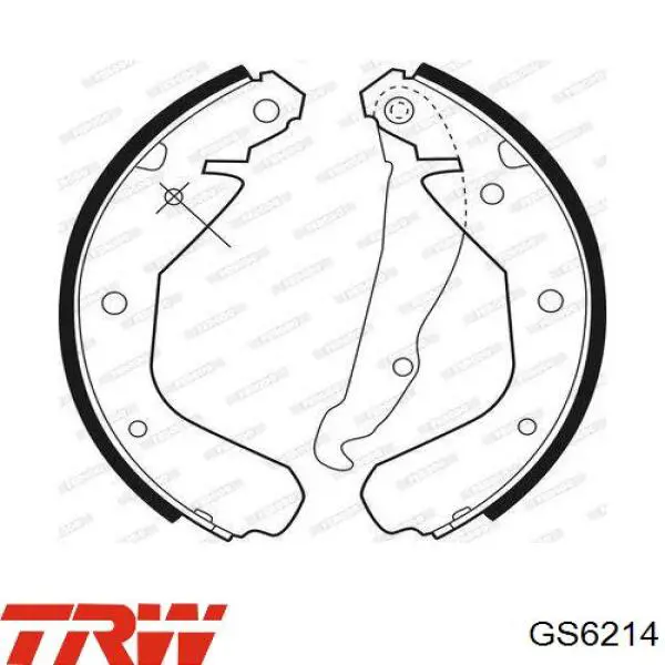 Comprar GS6214 TRW Zapatas de freno