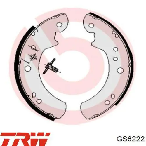 BSA205100 Open Parts zapatas de frenos de tambor traseras