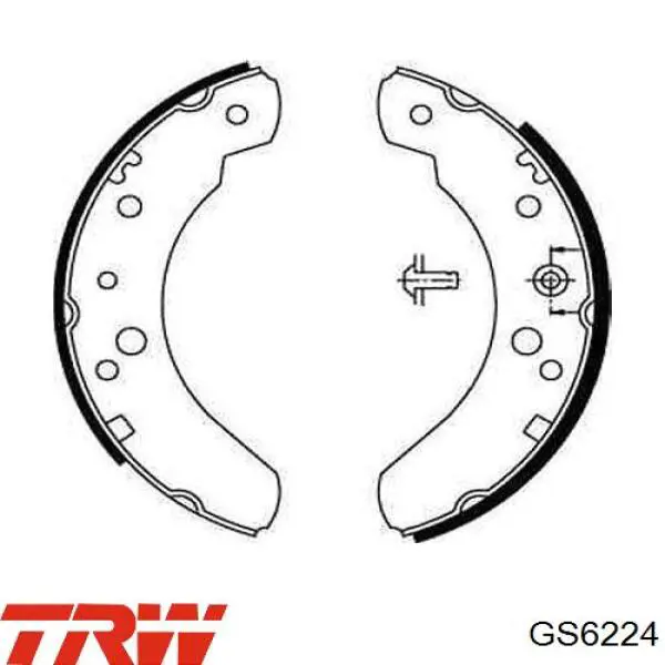 GS6224 TRW zapatas de frenos de tambor traseras