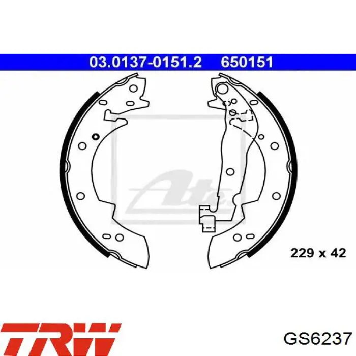 34211154385 BMW zapatas de frenos de tambor traseras