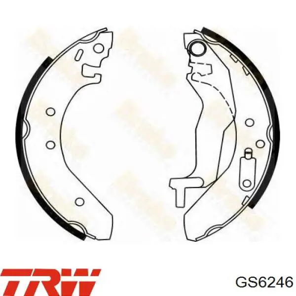 Zapatas de freno de tambor traseras TRW GS6246 precio, desde 29,02 EUR