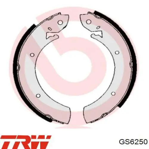 GS6250 TRW zapatas de frenos de tambor traseras